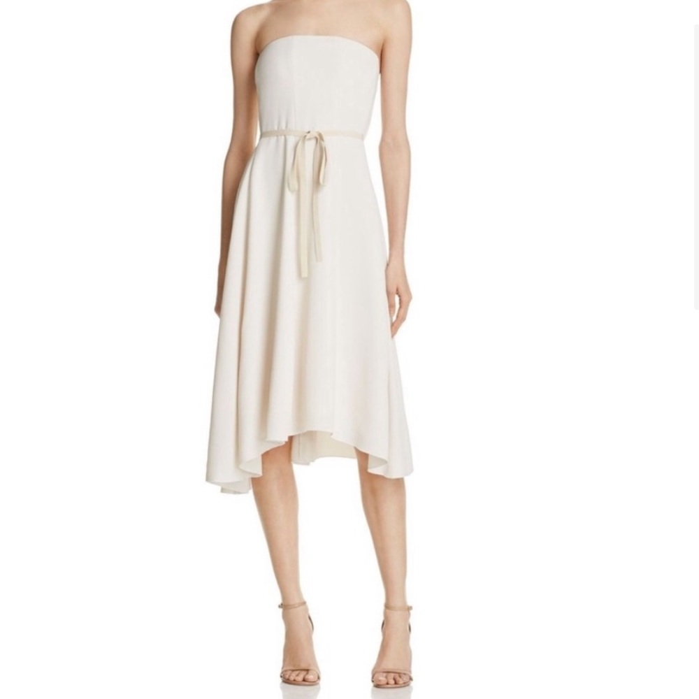 Theory Shell Trelle Strapless Dress